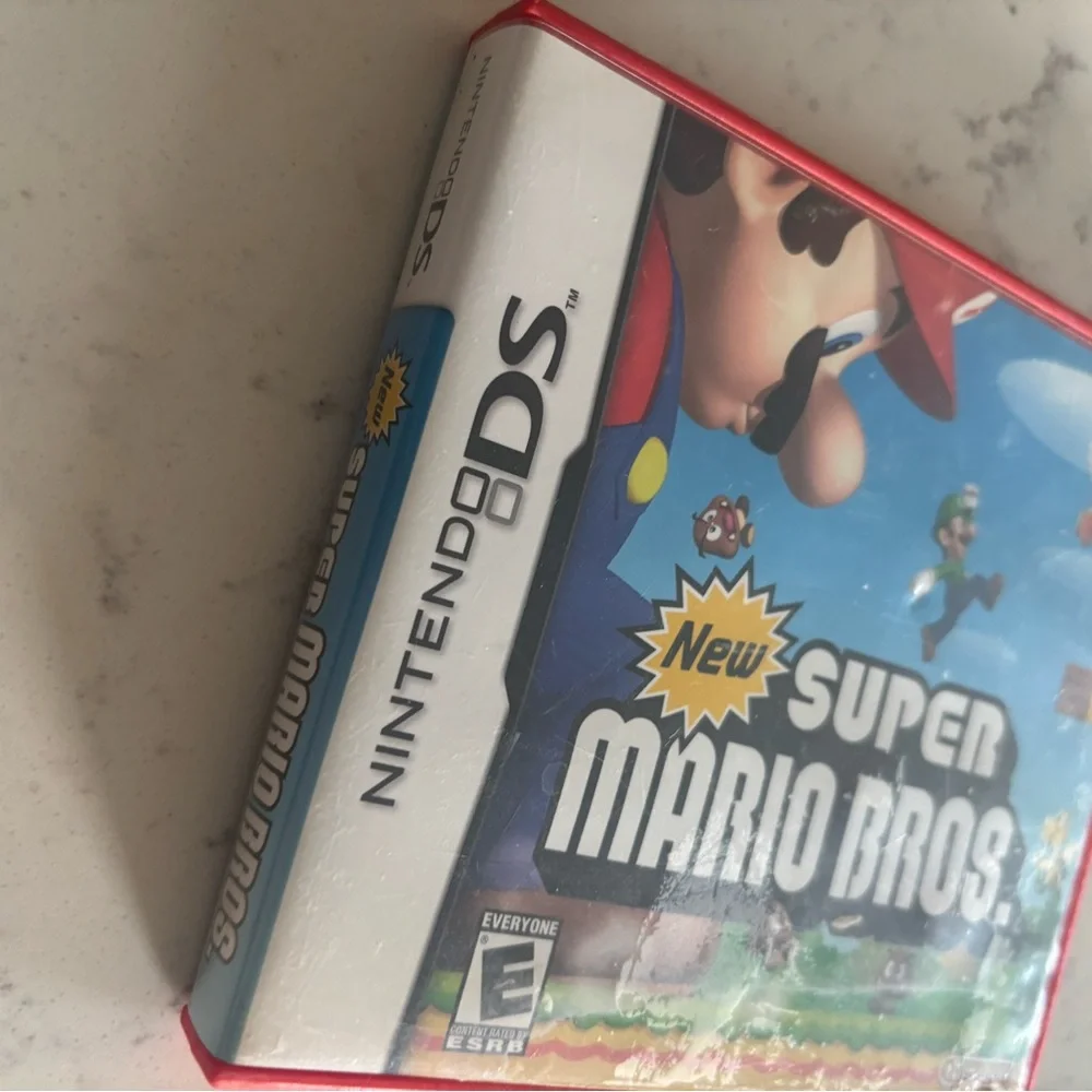 Authentic New Super Mario Bros. Nintendo DS - CIB Red Case Edition